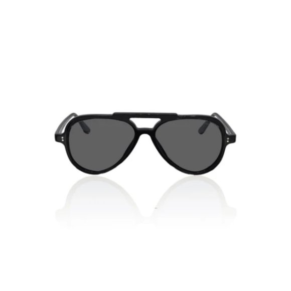 Specs By Lux Papa Sunglasses - Black/Grey Polarize